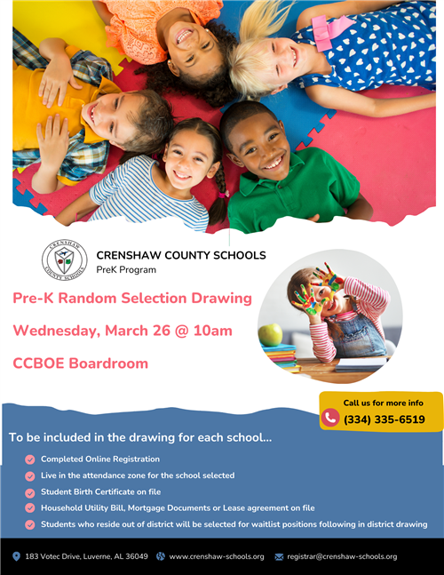 Pre-K Random Selection Drawing